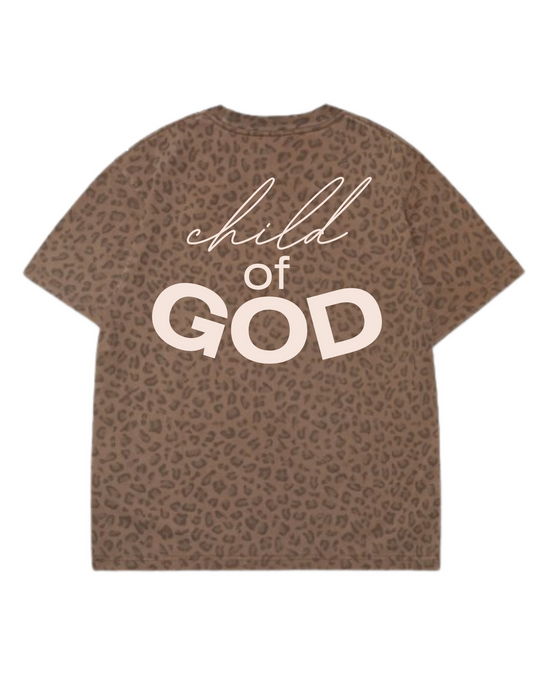 UNISEX OVERSIZED TEE- LEOPARD COG