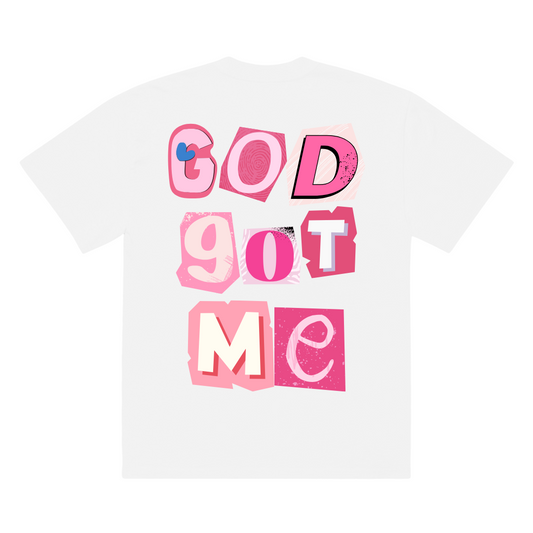 UNISEX OVERSIZED TEE- WHITE GOD GOT ME