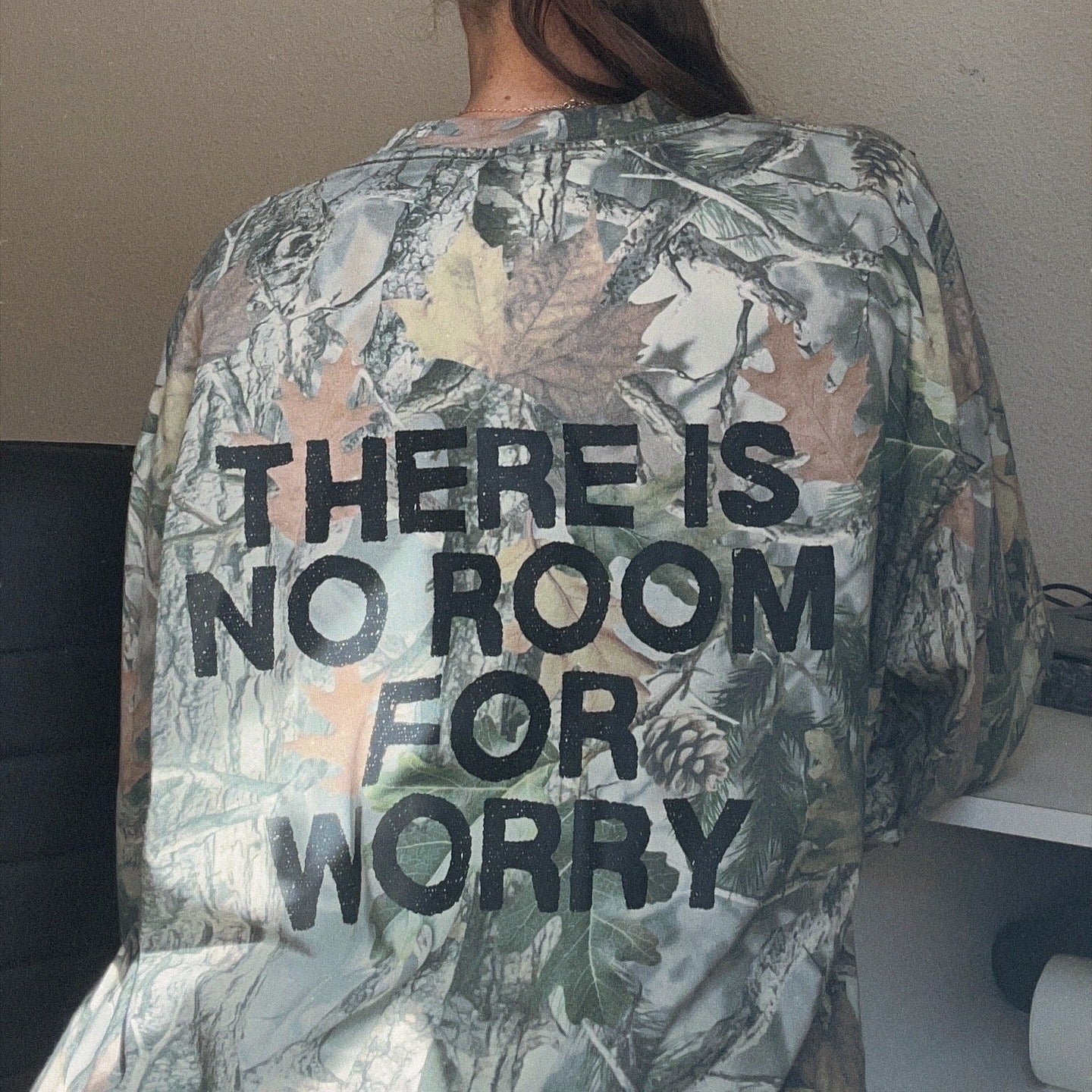 UNISEX OVERSIZED LONG SLEEVE-VINTAGE WOOD PEACE OF GOD