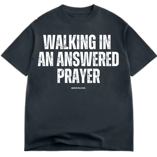 UNISEX OVERSIZED TEE- VINTAGE BLACK PRAYER