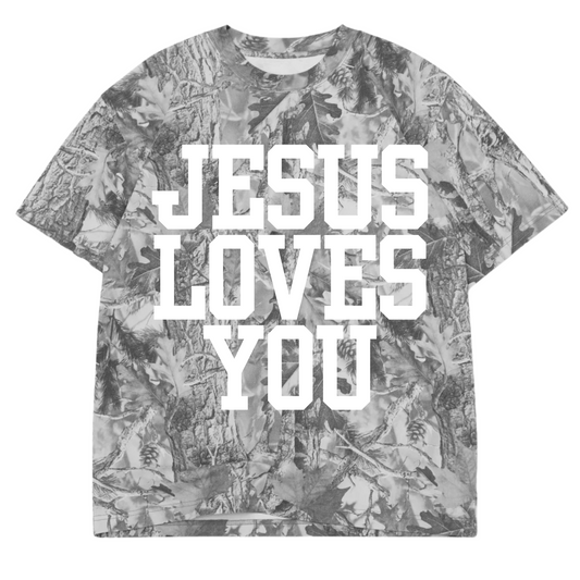 UNISEX OVERSIZED TEE- CAMO GREY JLY
