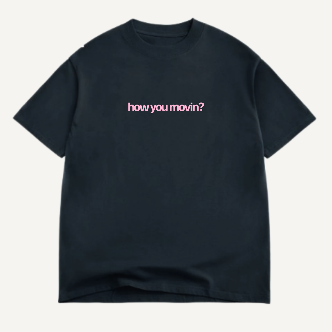 UNISEX OVERSIZED TEE- BLACK MOVE IN LOVE- TAMPA BAY EDITION