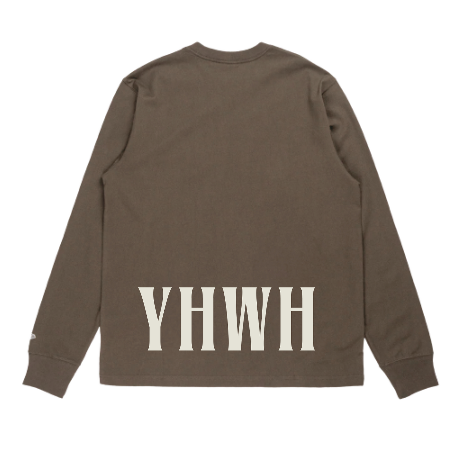 UNISEX OVERSIZED LONG SLEEVE-CHOCOLATE I AM WHO I AM