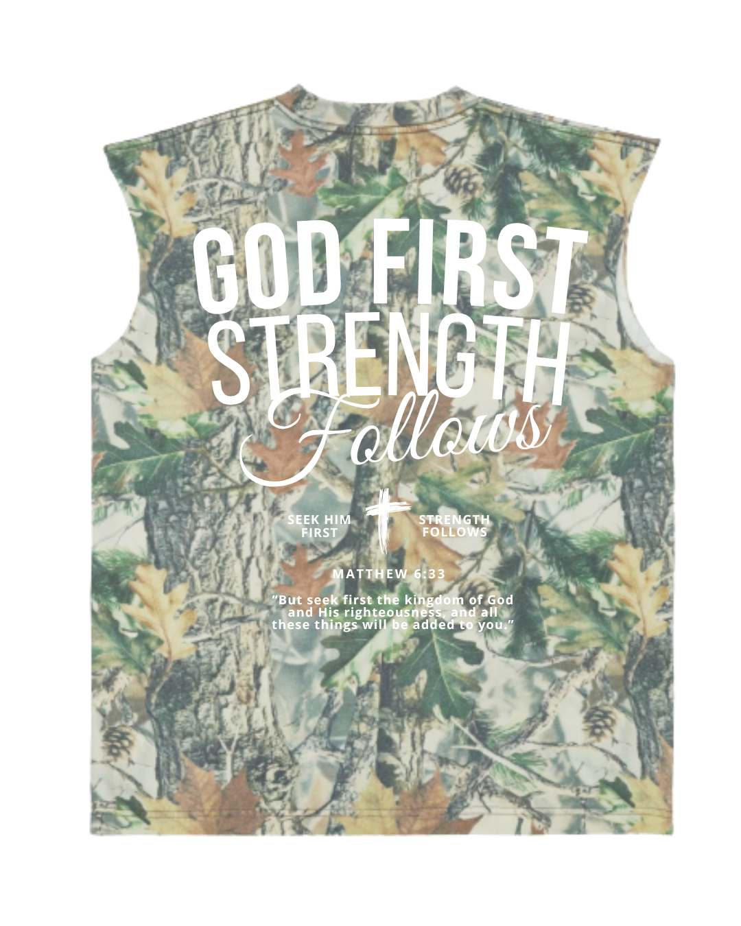 GOD FIRST MUSCLE TEE