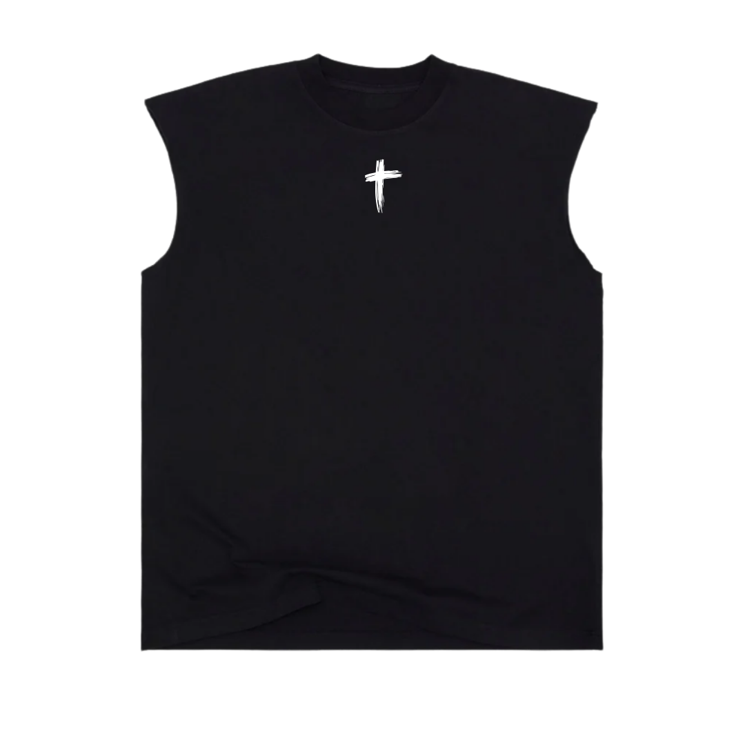 MEN'S MUSCLE TEE- BLACK