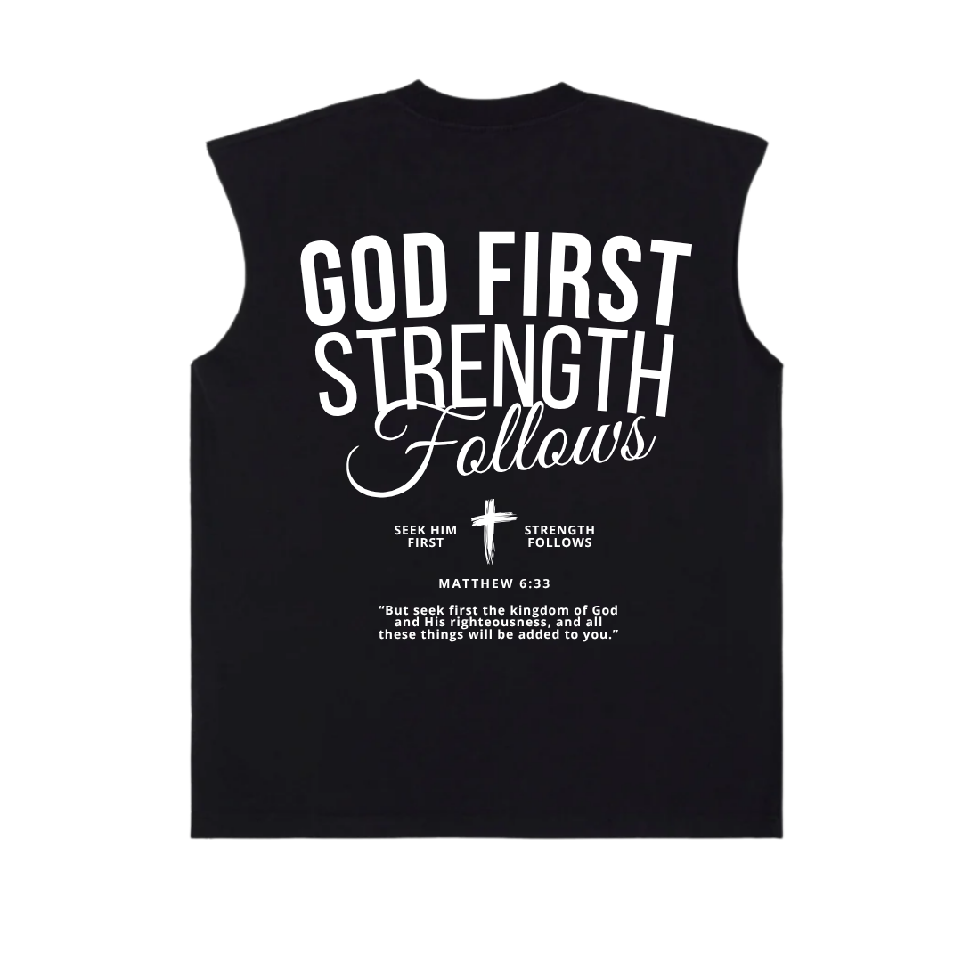MEN'S MUSCLE TEE- BLACK