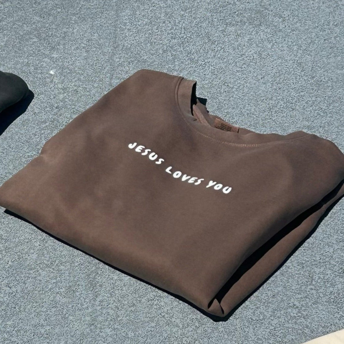 JESUS LOVES YOU CREW- ESPRESSO