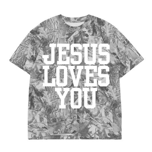 UNISEX OVERSIZED TEE- CAMO GREY JLY