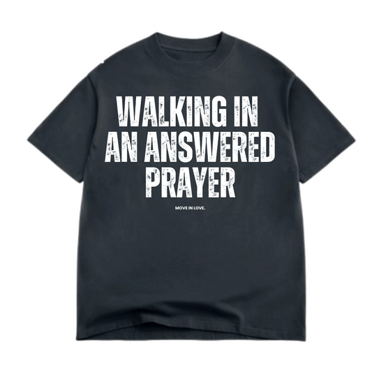 UNISEX OVERSIZED TEE- VINTAGE BLACK PRAYER
