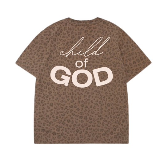 UNISEX OVERSIZED TEE- LEOPARD COG