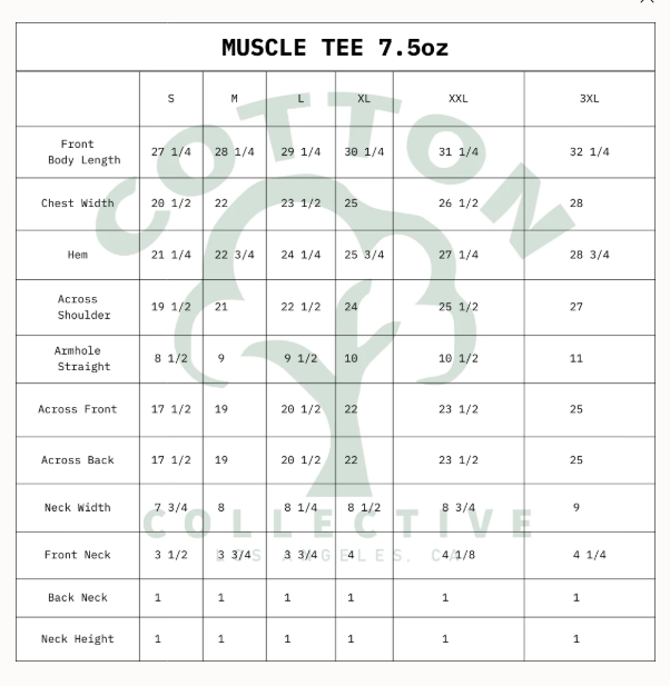 MEN'S MUSCLE TEE- BLACK