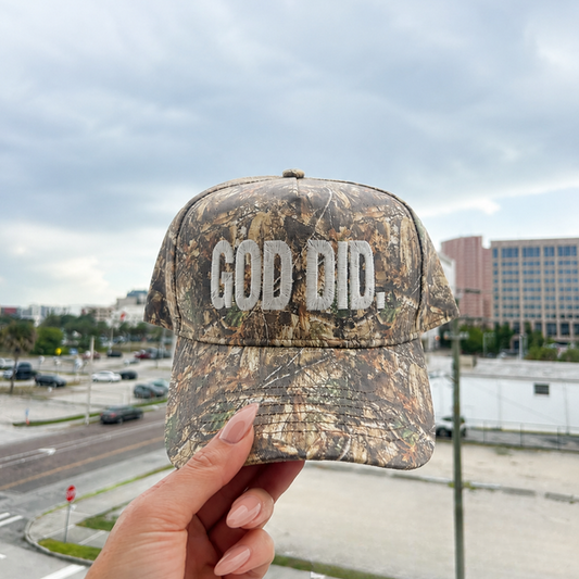 GOD DID TRUCKER HAT
